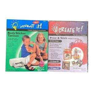 VTG Invent It 19470-0 Body Sticker Tattoos 2000 and U Create It Print Stick Proj